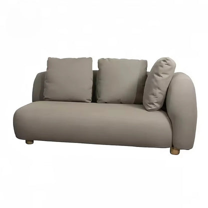 Modern Waterproof Outdoor Patio Sofa Set Comfortable Gray Fabric Cushion Cushion Outdoor Combination Sofa