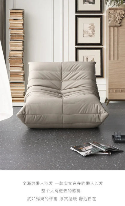 Luxury living room sofa soft suede oversized chair lazy sofa modern living room net red caterpillar technology cloth sofa