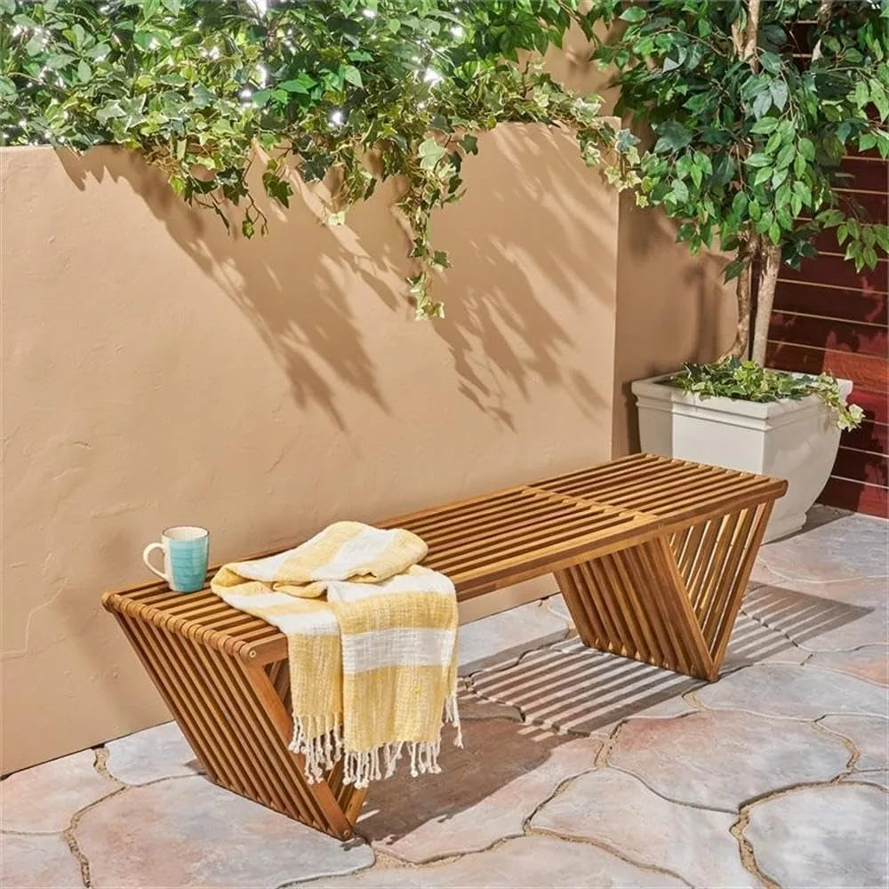 Christopher Knight Home Esme Banc d'extérieur en bois d'acacia, finition teck