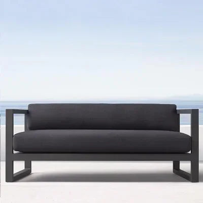 Outdoor Aluminum Alloy Sofa Four Piece Set, Terrace Garden Bar Waterproof Sofa Furniture Set