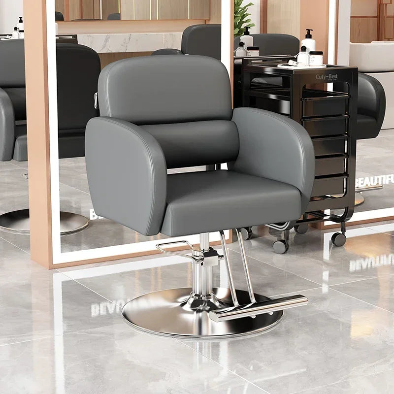 Classic Fashion Barber Chairs Simple Exquisite Trendy Premium Salon Chairs Beauty Modern Bancos Con Ruedas Salon Furniture