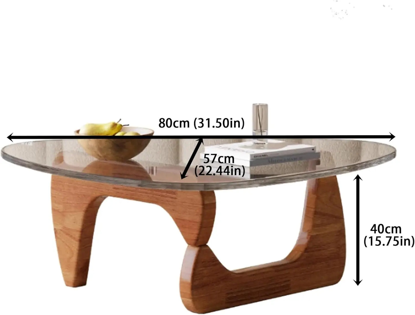 Modern Glass Coffee Table for Living Room mid Century Small Coffee Table Stylish Coffee Tables, Suitable for Bedroom Living Room