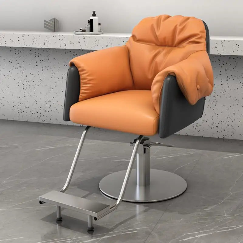 Creative Luxury Barber Chairs Modern Simple Style Minimalist Salon Chairs Space Saving Italian Friseurstuhl Salon Furniture