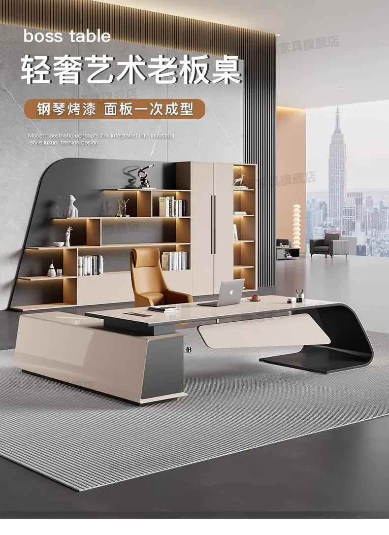 Factory Promotion Computer Desks Work Creativity Creativity Conference Office Desk Reception Secretary  Desk  Unique Designer