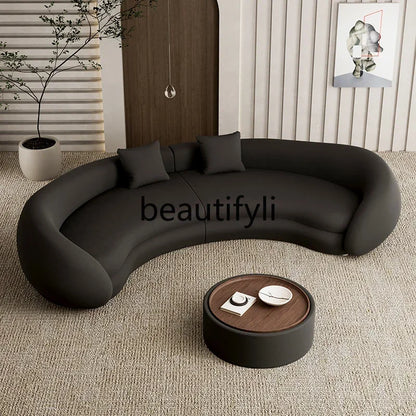 N178 G Italian light luxury semi-circular curved sofa special-shaped senior designer beauty salon hotel lobby lounge area recept
