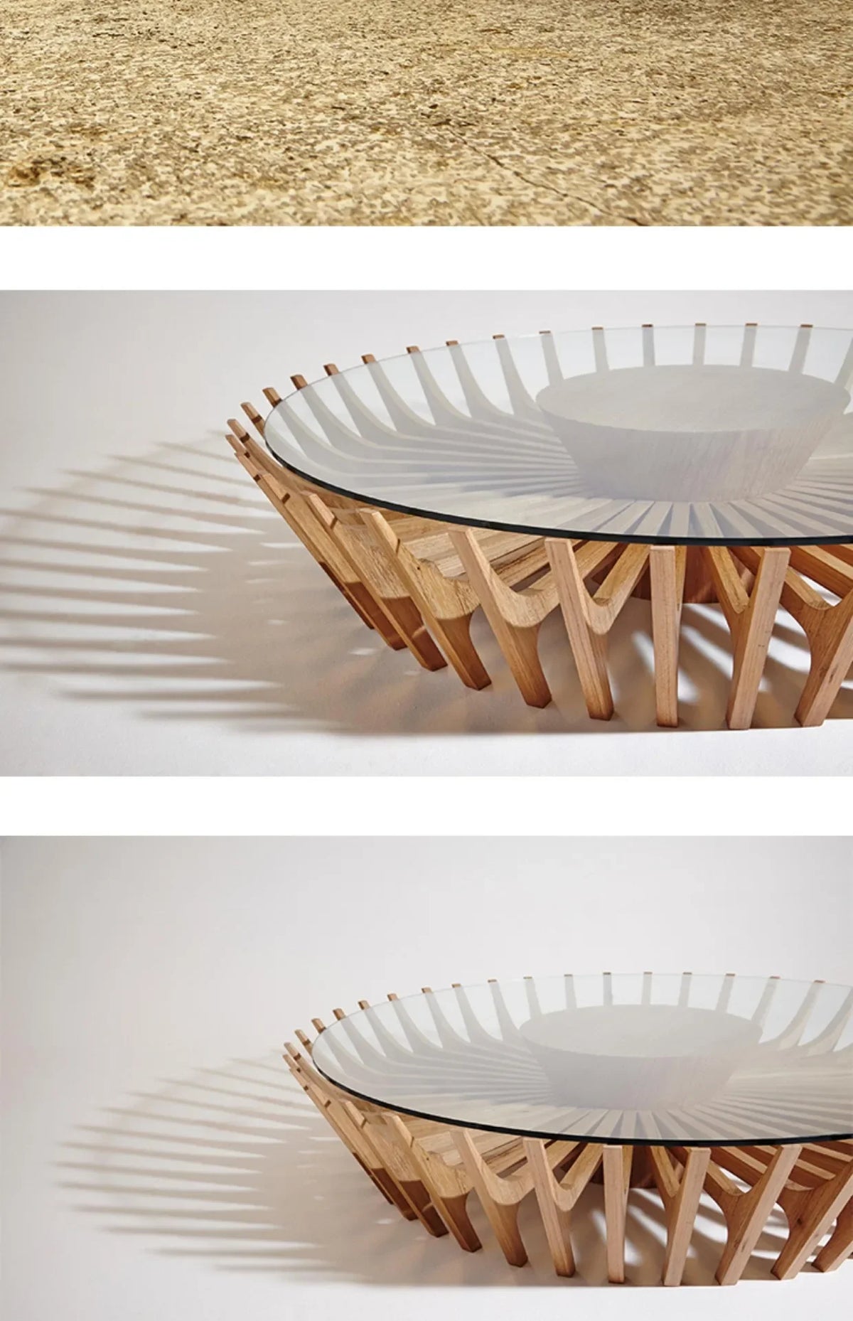 Table à thé ronde minimaliste italienne en bois massif Table à thé en verre de Style silencieux minimaliste Post-moderne
