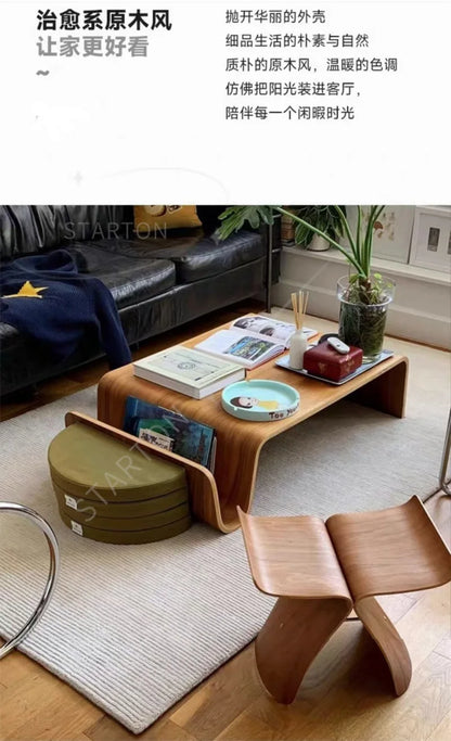 Multiple Styles To Choose From Creative and Simple Modern Japanese Ash Solid Wood Coffee Table, Household Tatami Tea Table