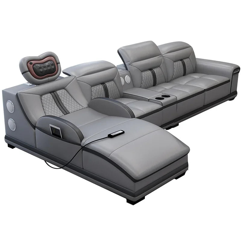 Luxury Wood Nordic Living Room Sofas Cozy Relaxing Recliner Armchair Sofas Floor Daybed Massage Woonkamer Banken Home Furniture
