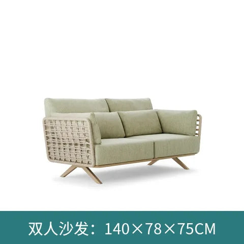 Nordic Outdoor Sofa Rattan Cafe Courtyard Villa Hotel Garden