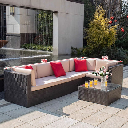 Outdoor Rattan Garden Furniture Sets Sofa Modern Luxury Metal Garden Furniture Sets Storage Table Conjunto Trendy Furniture
