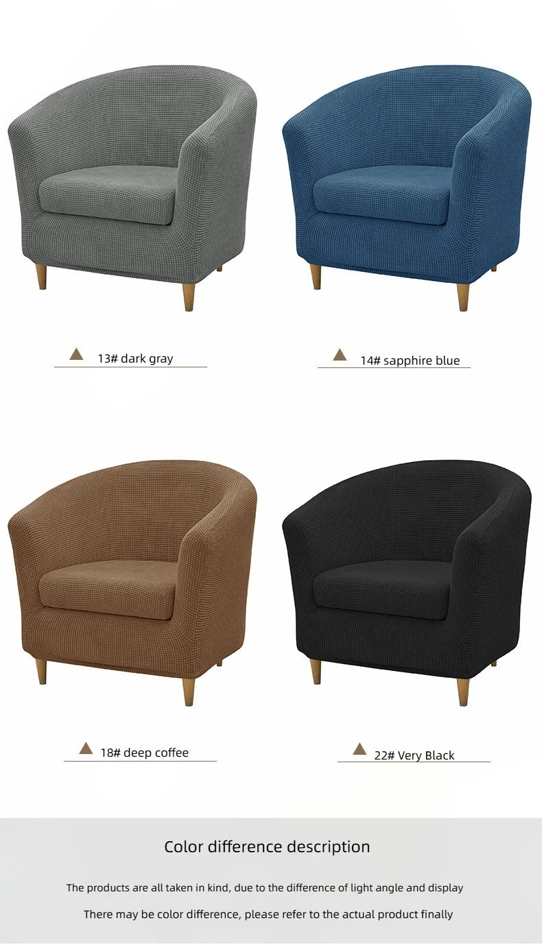 Corn Kernels Elastic Semi-Single Round Sofa Cover With Cushion Cover, Booth Cover, Cover Towel, Dust Cover