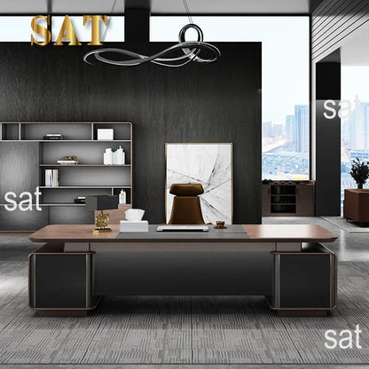 #V New 2024 Boss L Shape Luxury Office Furniture Manager High Tech Modern Executive Ceo Office Desk