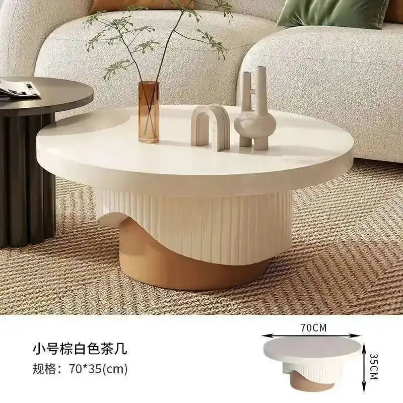 Table ronde unique, tables modernes, table basse, table basse glamour, esthétique, luxe, minimaliste, glamour, meubles de salon Basseliving