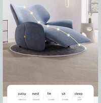 Modern smart living room lounge chair sofa chair Comfortable cotton push back rocking chair Convertible home bar furniture