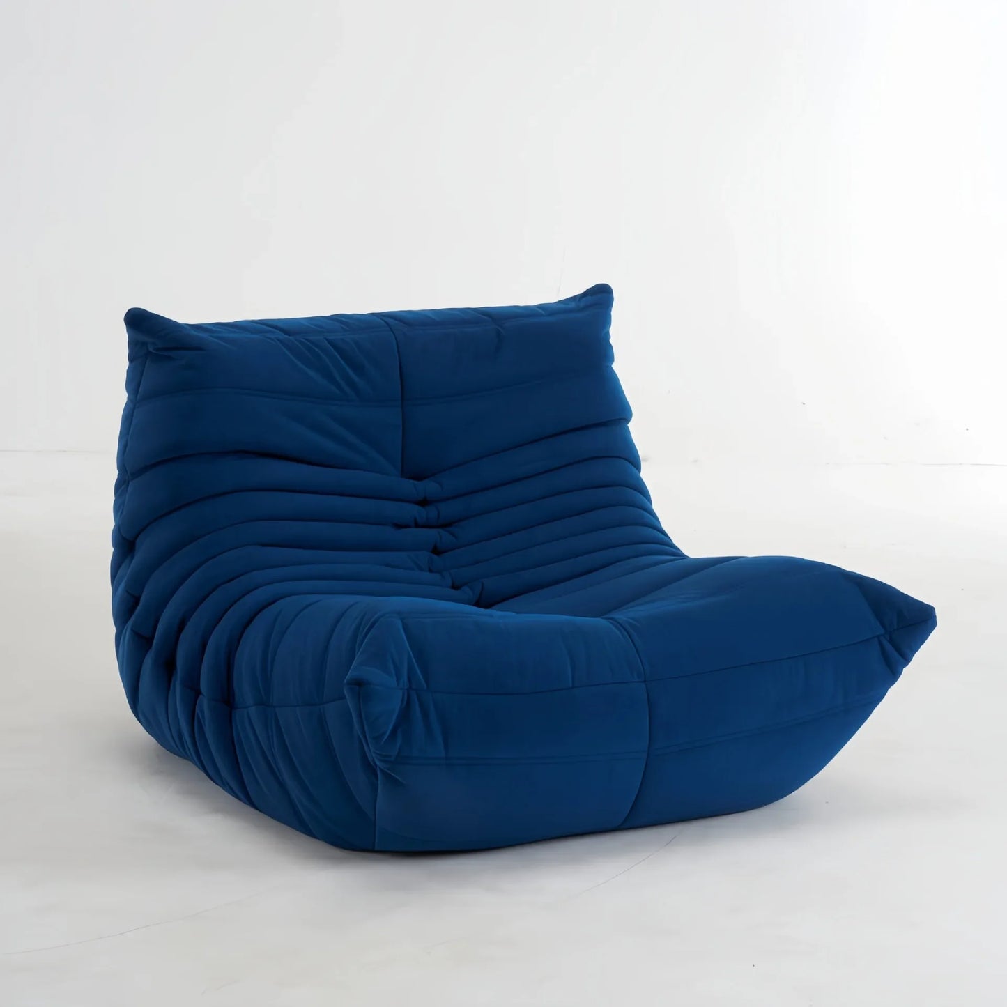 Togo caterpillar sofa leisure small apartment bedroom living room can sleep lazy sofa cream wind single recliner