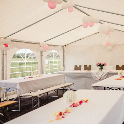 Heavy Duty Outdoor Event Wedding Party Tent with Removable Sidewalls for Parties, Weddings, BBQ, Temporary Shelter