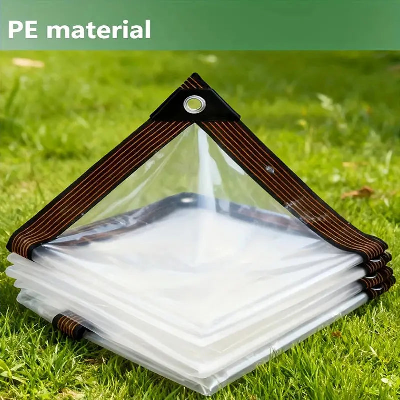 Transparent PVC Waterproof Cloth for Garden Plant Thermal Protection Rainproof Balcony Window Clear Sunshade Canopy