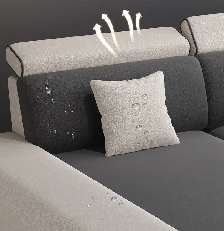 Nordic technology fabric sofa living room modern complete latex light luxury combination dual-purpose