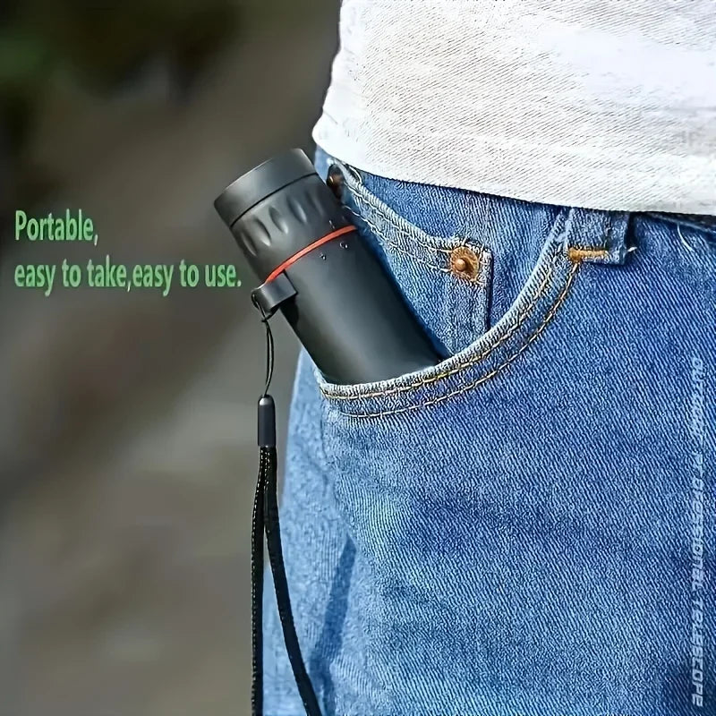 High Magnification HD Monocular Telescope Waterproof Mini Telescope Portable Military Zoom  Scope for Travel Hunting