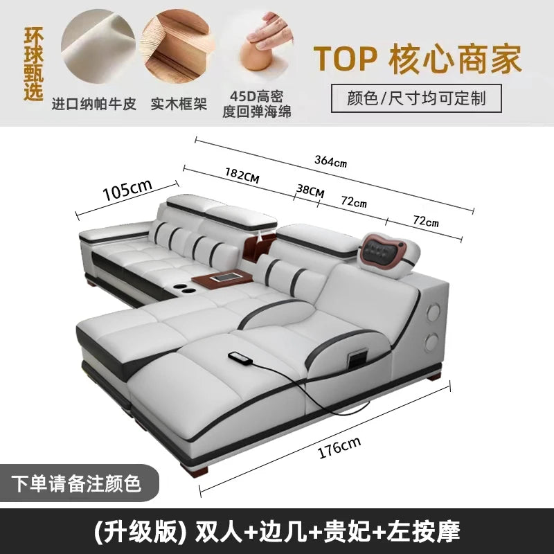 Large Size Lazy Living Room Sofas Leather Relaxing Modern Cheap Lounge Living Room Sofas Luxury Koltuk Takımı Home Decoration