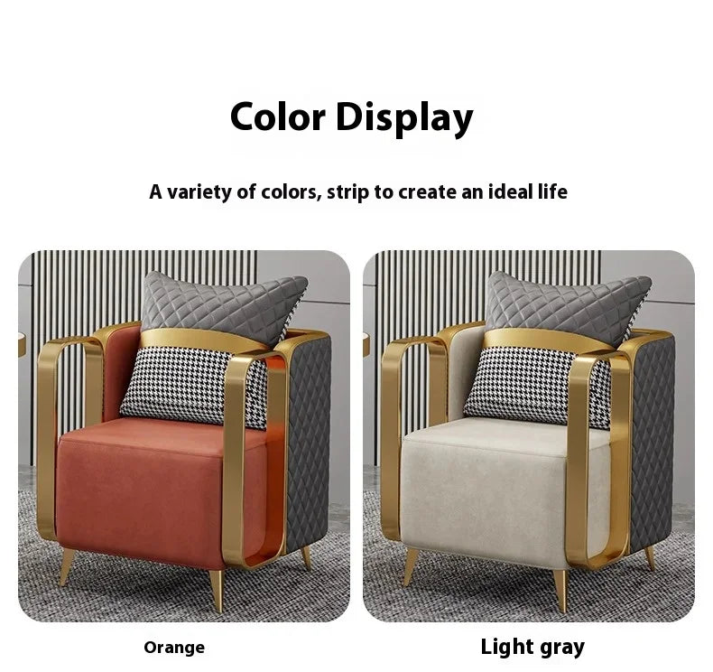 Living Room Single Sofa Dining Chair Victoria Relax Armchair Voven Upholstered Replacement Chairs Booster Nordic Floor Furniture