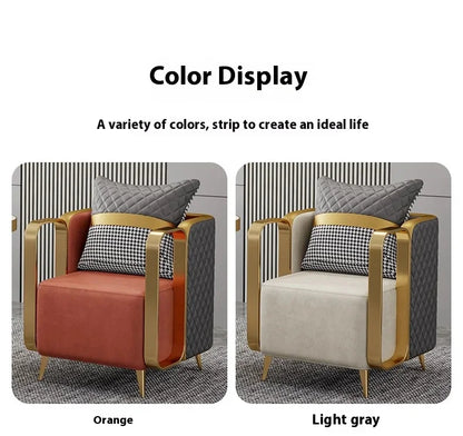 Living Room Single Sofa Dining Chair Victoria Relax Armchair Voven Upholstered Replacement Chairs Booster Nordic Floor Furniture
