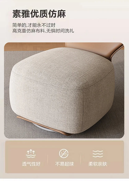Single Sofa Chair Cream Wind Lazy Sofa Backrest Small Chair Living Room Balcony Leisure Chair Luxury Modern Sofa Furniture