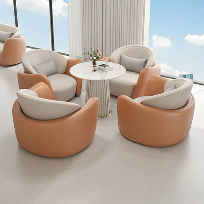 Ensemble de canapés de négociation pour hall d'hôtel moderne et léger, zone de réception pour bureau de vente, zone de repos pour Salon de beauté, Tables et chaises