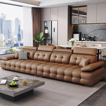 Modern Leather Living Room Sofas Couch Lazy Nordic Luxury Minimalist Living Room Sofas Lounge Designer Muebles Home Furniture