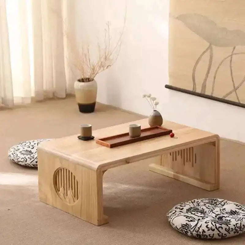 Japanese Floor Coffee Table Wood Entryways Vanity Sideboards Table Storage Couch Mesa De Centro Salon Livingroom Furniture Sets