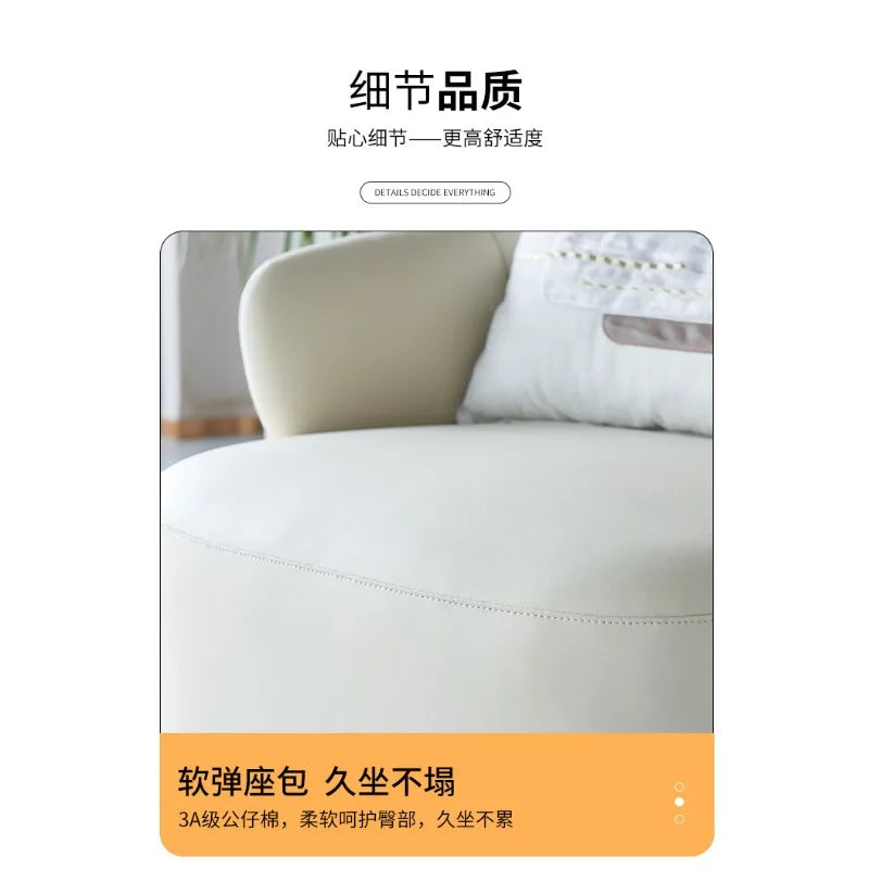 Italian minimalist leisure simple light luxury designer furniture negotiation reception sofa armchair