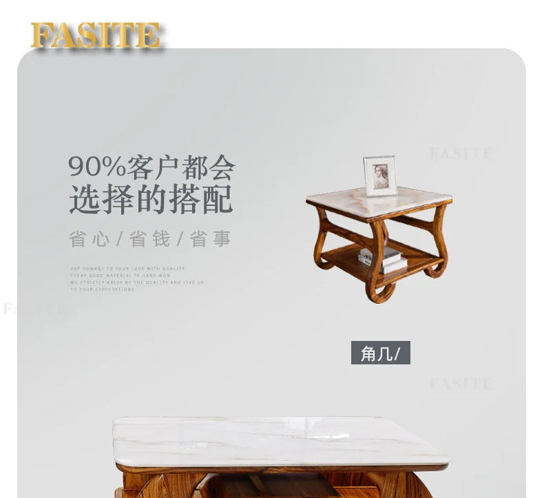 Modern ebony leather sofa first layer cowhide home simple new Chinese living room solid wood