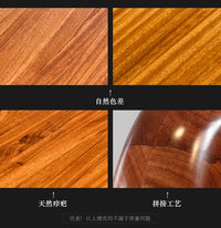 New Chinese ebony leather sofa living room combination size apartment first layer cowhide straight row sofa