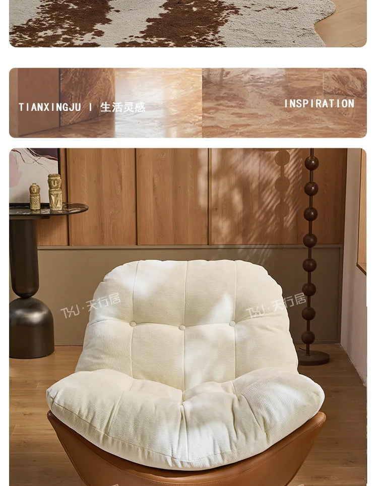 Medieval style rotating nest chair single sofa chair living room balcony home light luxury leisure