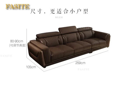 Italian leather sofa set, living room furniture, leather sofa with air purifier and Bluetooth speaker, Modernos Para Sala large