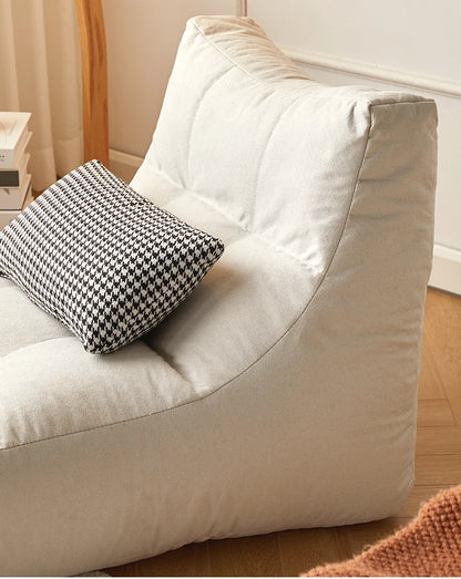 OTAUTAU Soft Cotton Bean Bag Cover Without Filler Chaise Lounge Recliner Sofa Bed Beanbag Pouf Sac with Footstool Ottoman SF027
