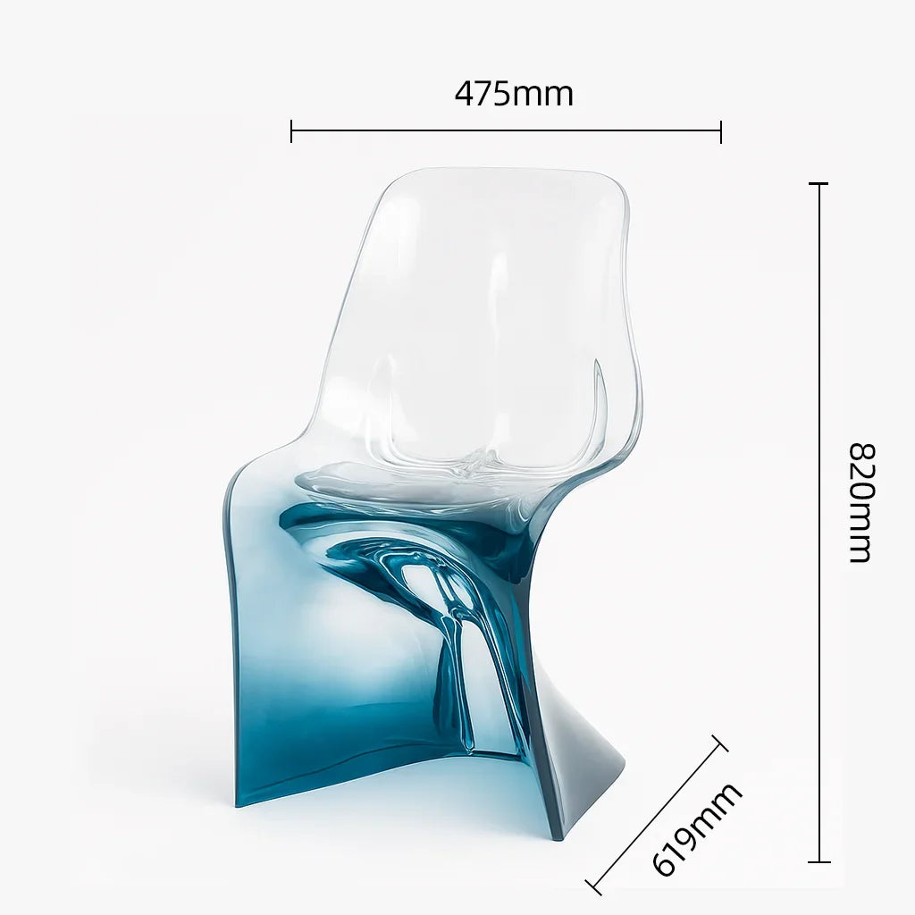 Customize Transparent Luxury Furniture Resin Dinning Chair Chair Handcrafts for Living Room ,hotel, Club