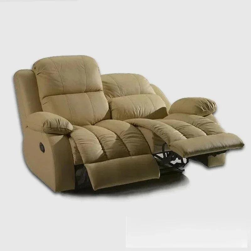 Manual / Electric Recliner Sofa Genuine Leather Couch for Livingroom Theater Seat Cinema Recliner Multifunctional Sofa