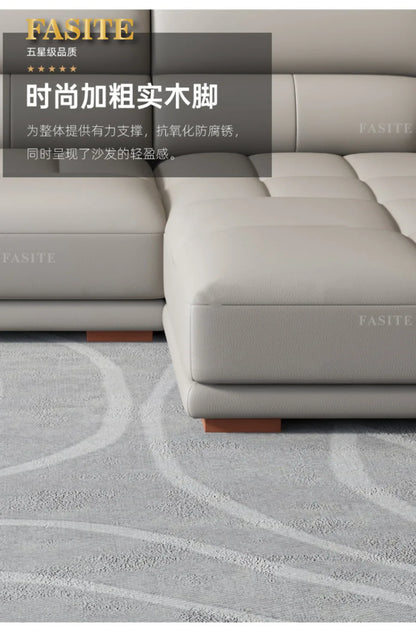 Premium Simple and modern combination imported concubine sofa size apartment living room first layer cowhide leather art sofa