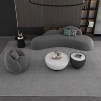 m Living Room Italy Sofa Set Customize Lambwool Leather Fabric Modular Sofa Set Modern Modern Leather Lounge Curved Sofa l