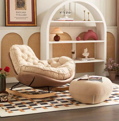 Thickened Penguin Rocking Chair Balcony Sofa Home Bedroom Leisure Chair Wide