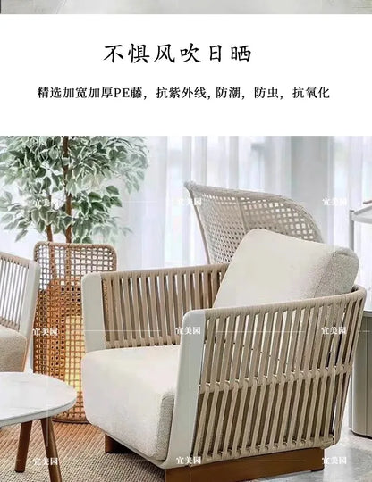 Leisure Outdoor Sofas Balcony Accent Design Courtyard Hotel Garden Sofas Floor Nordic Office Furniture Arredo Giardino Lshysf