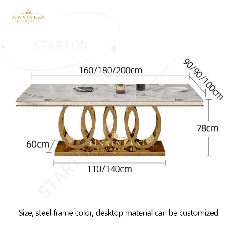 Home Furniture Luxury Modern Dining Room Sets Dining Table and Chairs Dining Table Sets Comedores Mesa De Comedor
