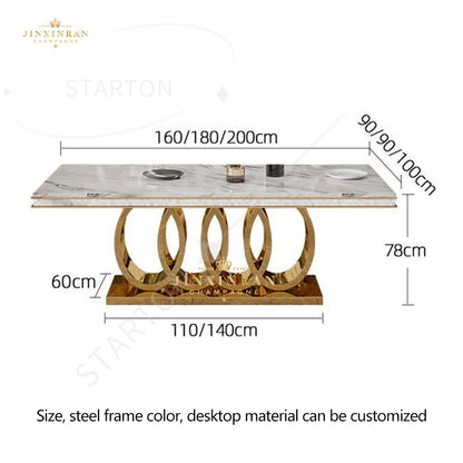 Home Furniture Luxury Modern Dining Room Sets Dining Table and Chairs Dining Table Sets Comedores Mesa De Comedor