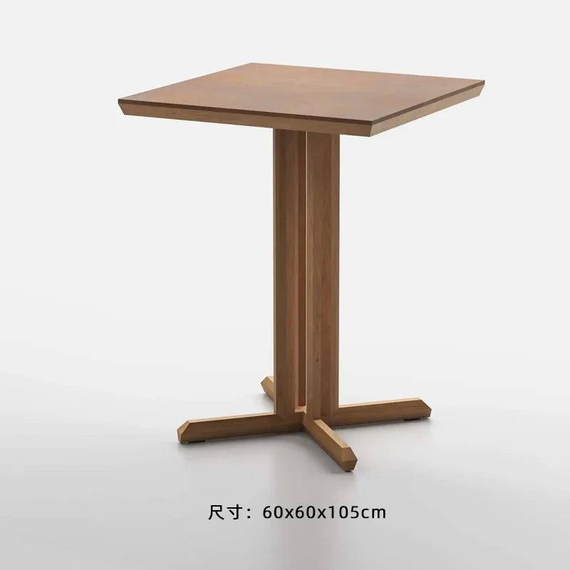 Outdoor solid wood sofa villa terrace rattan chair leisure combination furniture