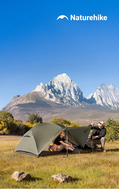 Naturehike Mongar Pro 123 Ultralight Three Season Outdoor Waterproof 20D Nylon Hiking Tent 2 Person Rucksack Camping Riding Tent