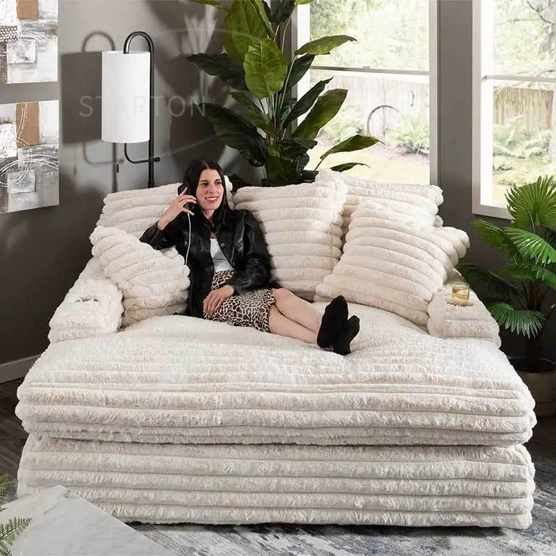 Wholesale Small Package Compressed Sofa Memory Foam Sectional Sofa Bed Set for Apartment Use No Assembly Necessary