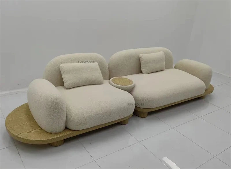 Italian Fabric Living Room Sofas Designer Pebble Sofa Bed Home Corner Creative Recliner Back Sofa Nordic Living Room Furniture L