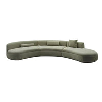 Italian curved sofa special-shaped module corner large, medium and small living room light luxury personalized fabric