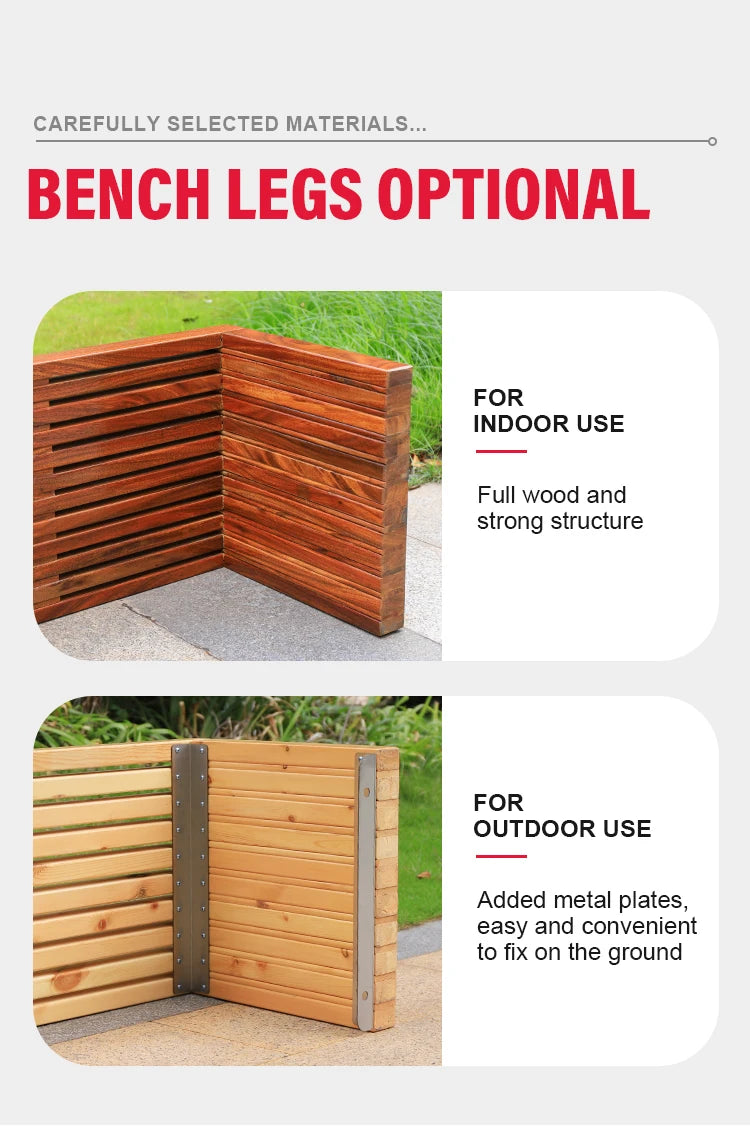 Banc en bois personnalisé, utilisation extérieure et intérieure, chaise écologique entièrement en bois, bonne banc d'attente de jardin porteur